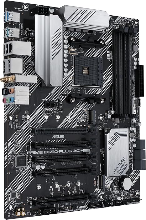 ASUS Prime B550-PLUS AC-HES AMD AM4 (3rd Gen Ryzen) ATX Motherboard - Image 2