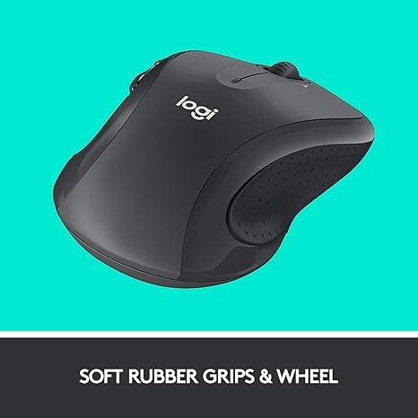 Logitech M510 Wireless Mouse, Mouse for Laptop and PC with USB Unifying Receiver, Programmable Buttons - Graphite - Image 3
