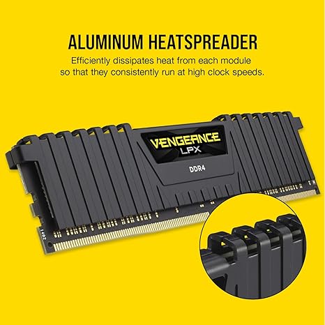 CORSAIR VENGEANCE LPX DDR4 RAM 64GB (2x32GB) 3200MHz CL16-20-20-38 1.35V Intel AMD Desktop - Image 3